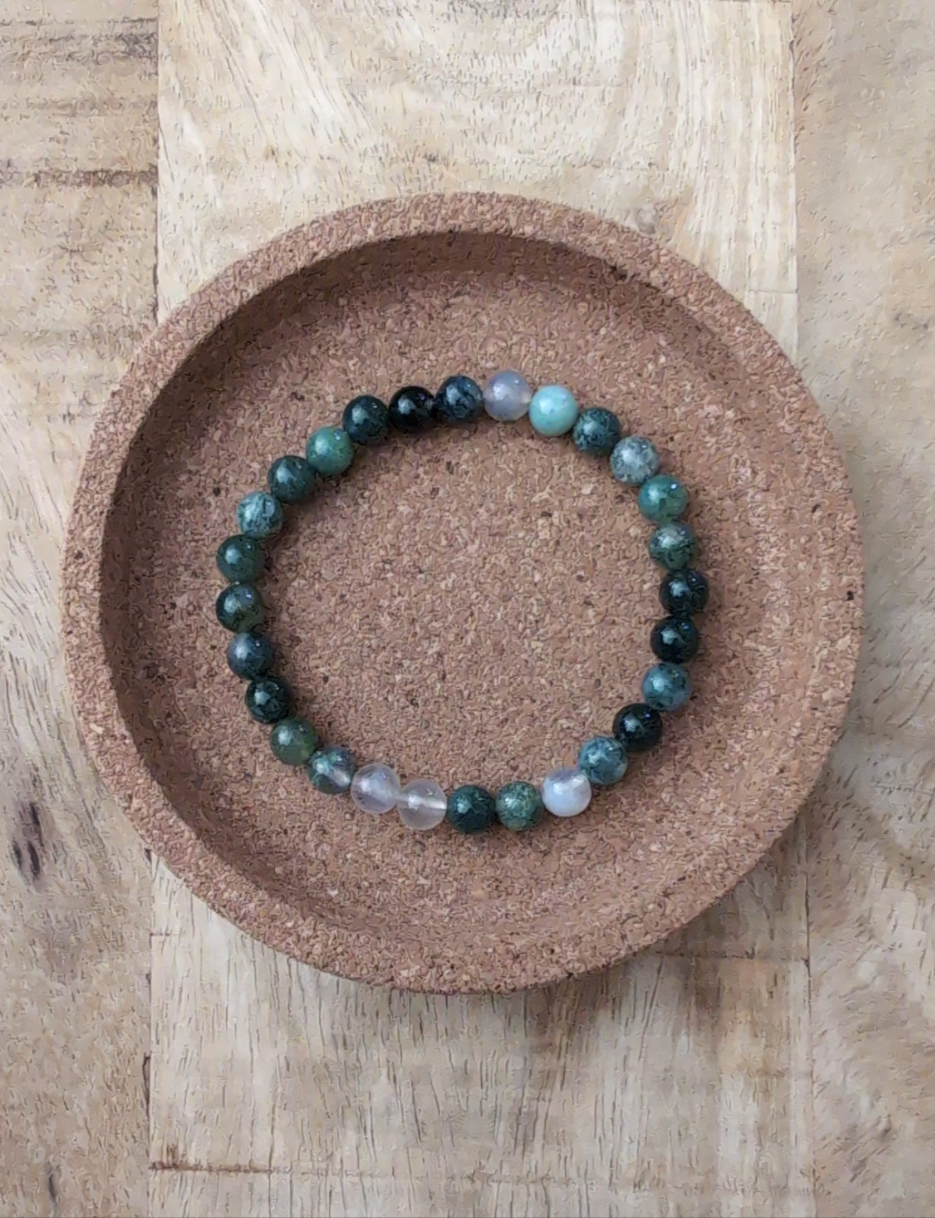 Bracelet Agate Mousse