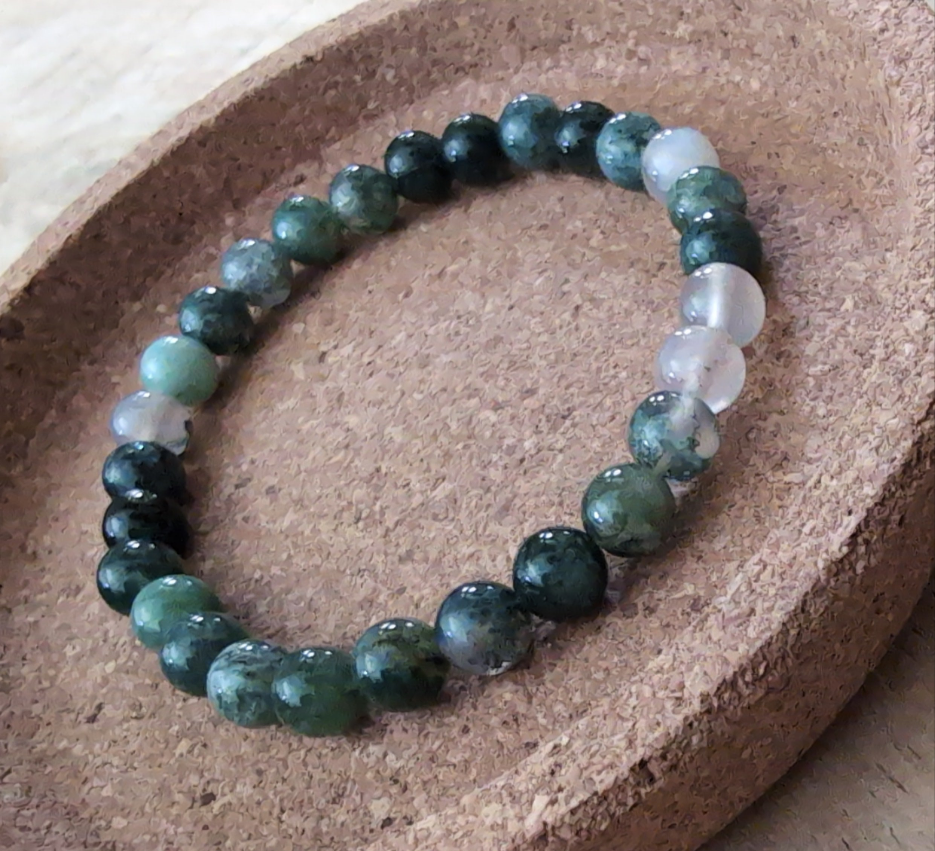Bracelet Agate Mousse