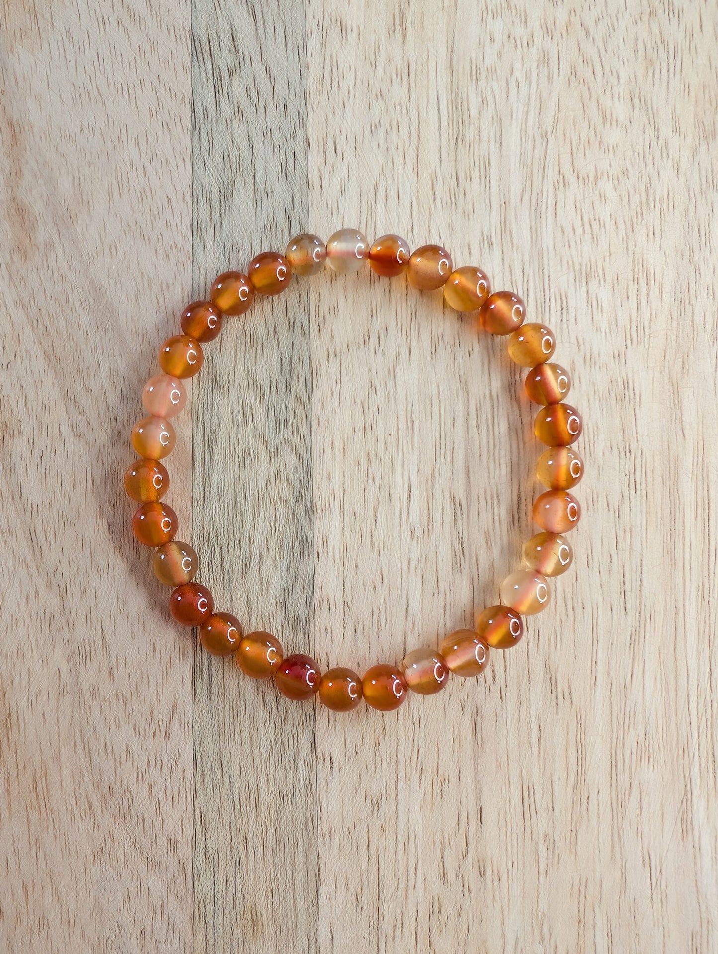 Bracelet Cornaline 6mm