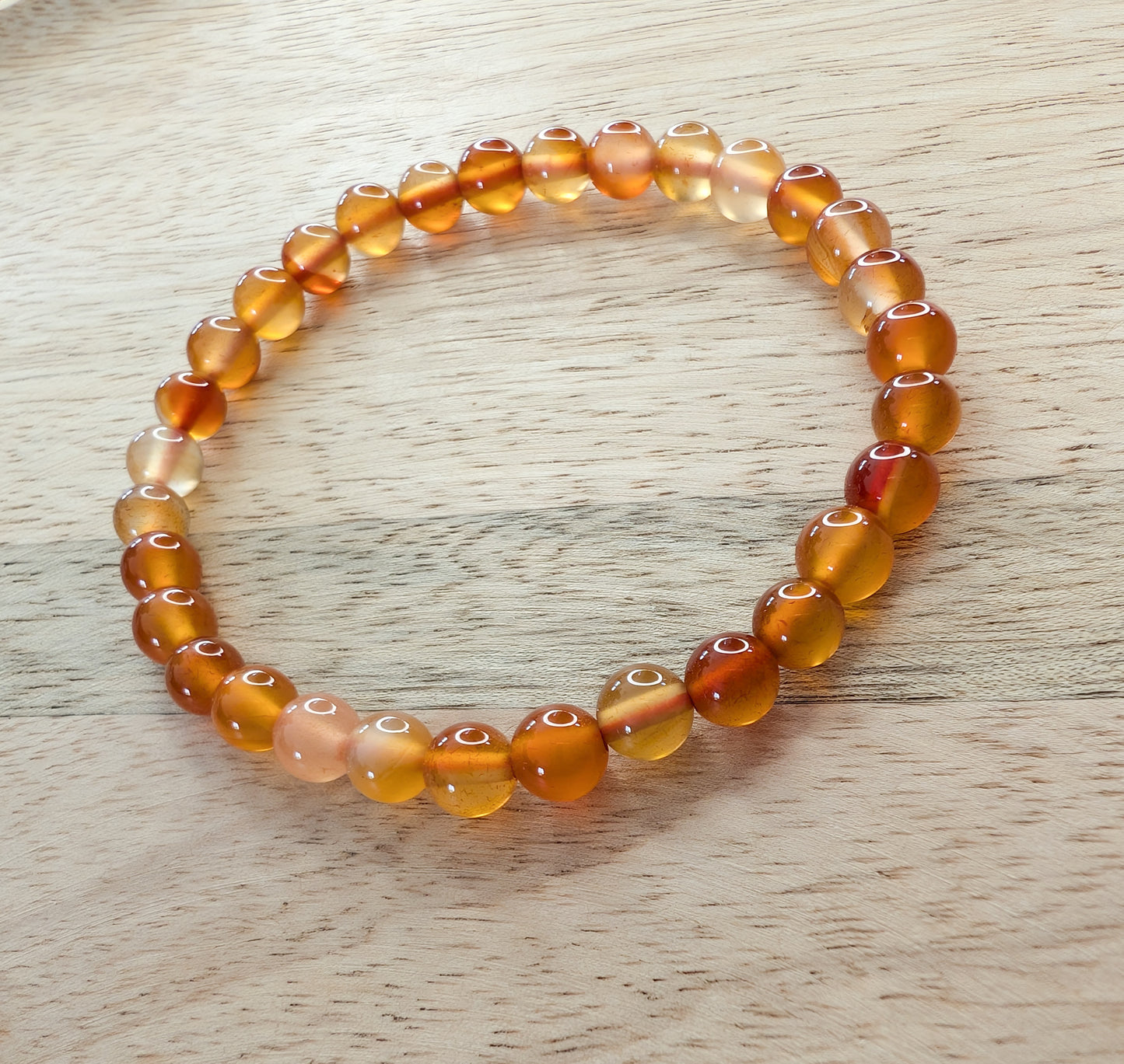 Bracelet Cornaline 6mm
