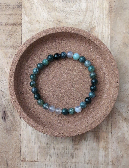 Bracelet Agate Mousse