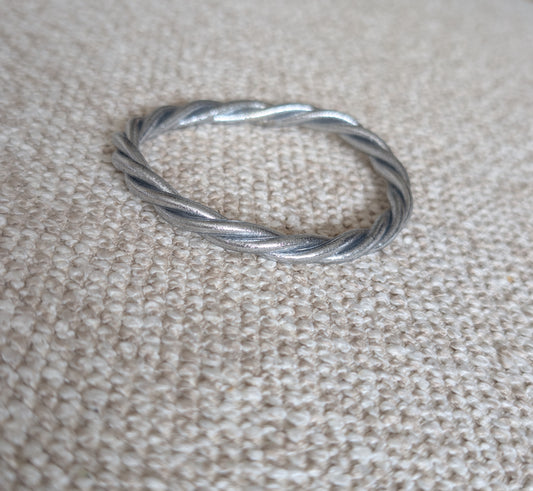 Bracelet torsadé KUMLAI - Argenté